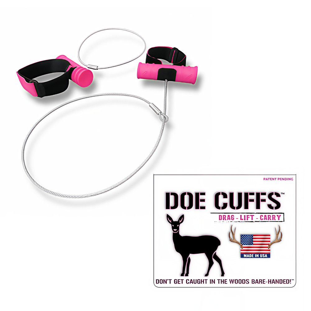deer hunting drag - pink - doe cuffs by game cuffs