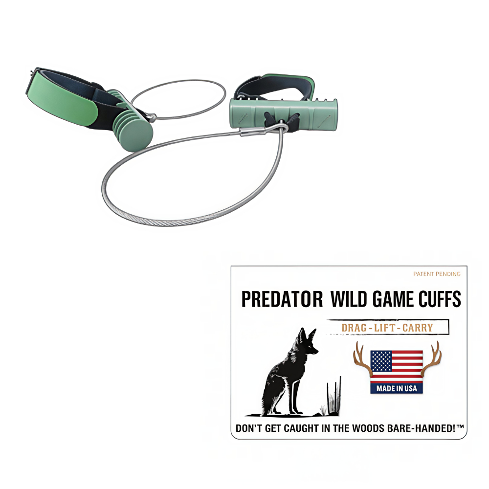 coyote drag - hunting drag for predator species - predator wild game cuffs by game cuffs